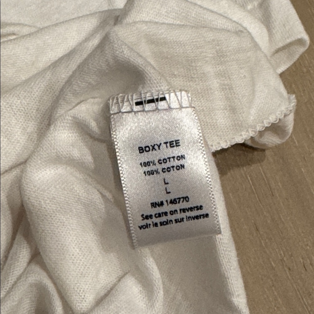 RE/DONE WHITE BOXY T SIZE L 100% COTTON RN#146770 - Picture 3 of 5